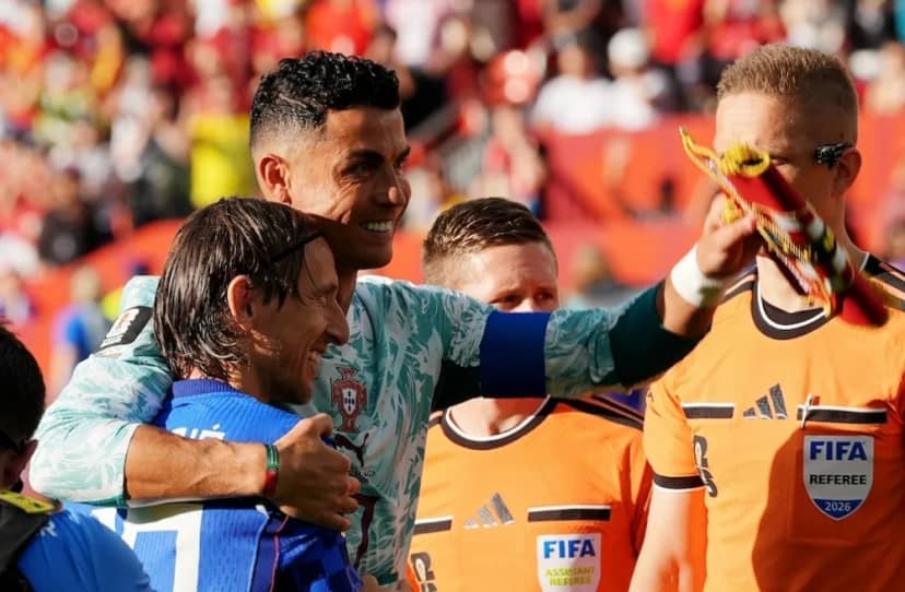 La actitud de Cristiano con Modric tras el triunfo de Portugal ante Croacia