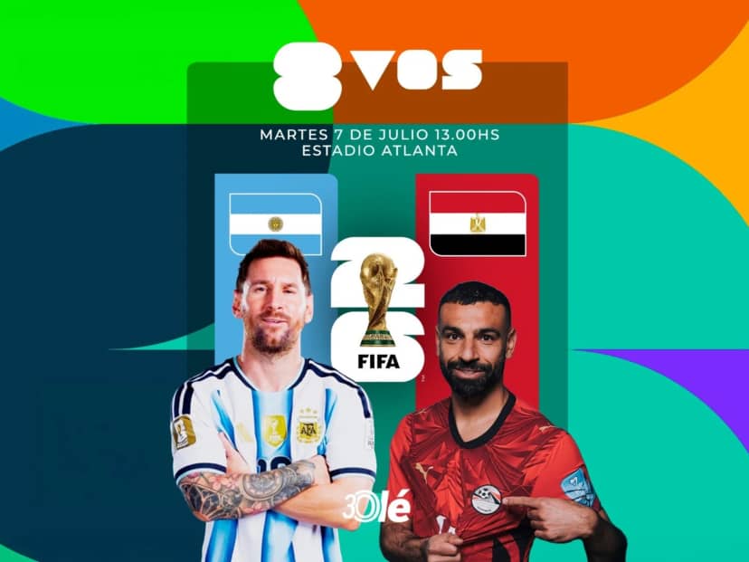 Argentina vs. Egipto, por los octavos de final del Mundial 2026: día, hora y sede confirmada