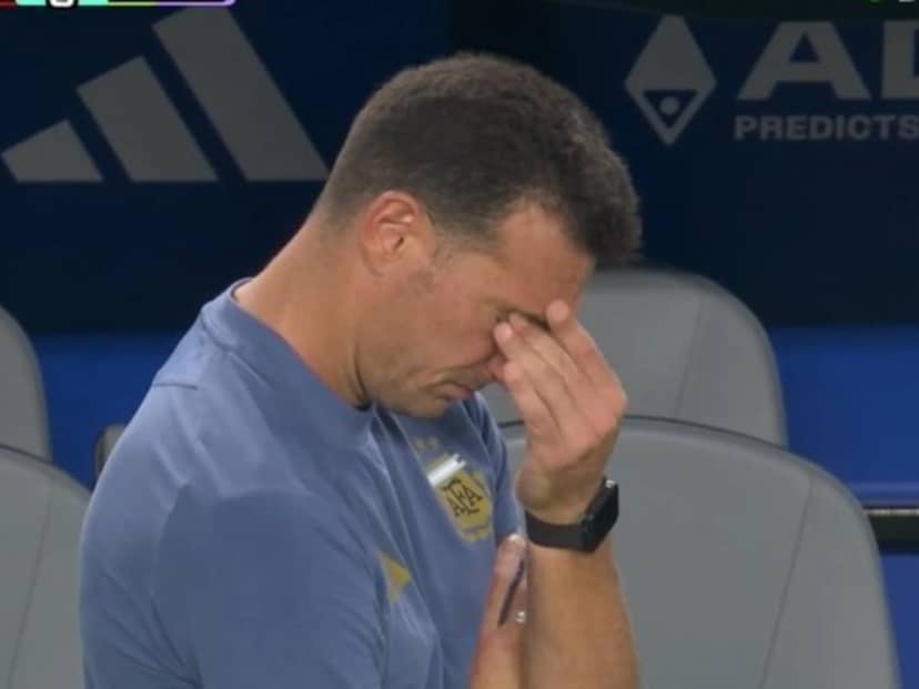 Scaloni, al límite: el gesto que resumió el desahogo de Argentina tras el 3-2