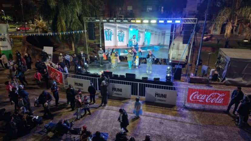 Fan Fest municipal: una multitud alentó a la Selección Nacional