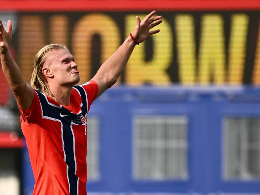 Video: los dos goles de Haaland y sus tremenda eficacia con Noruega