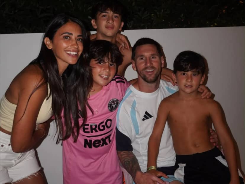 La tierna postal de los Messi y el family day de la Selección en Miami