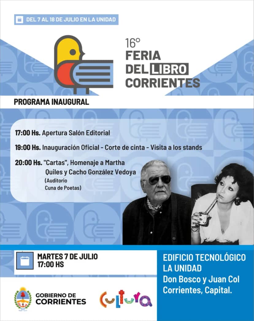 Con programación completa, la Feria Provincial del Libro iniciará este martes