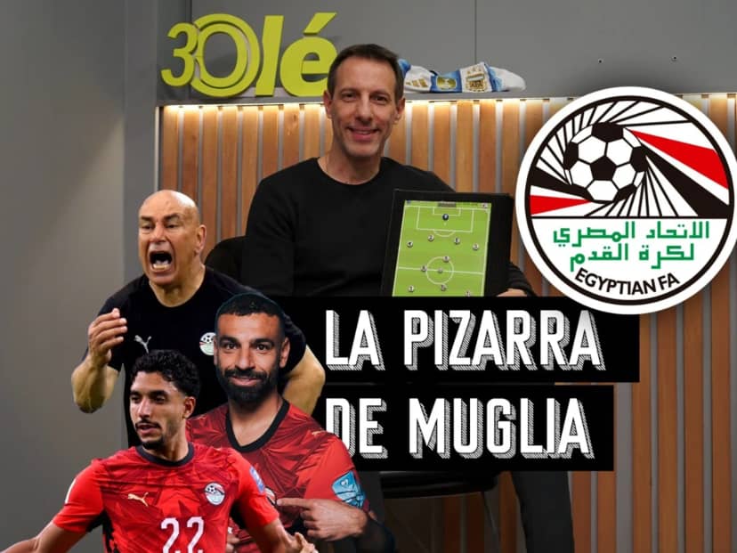 La pizarra de Vicente Muglia: así juega Egipto