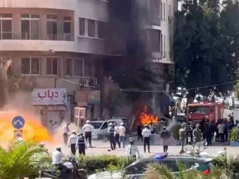 Explotaron dos bombas cerca del hotel donde se aloja Macron en su visita a Siria
