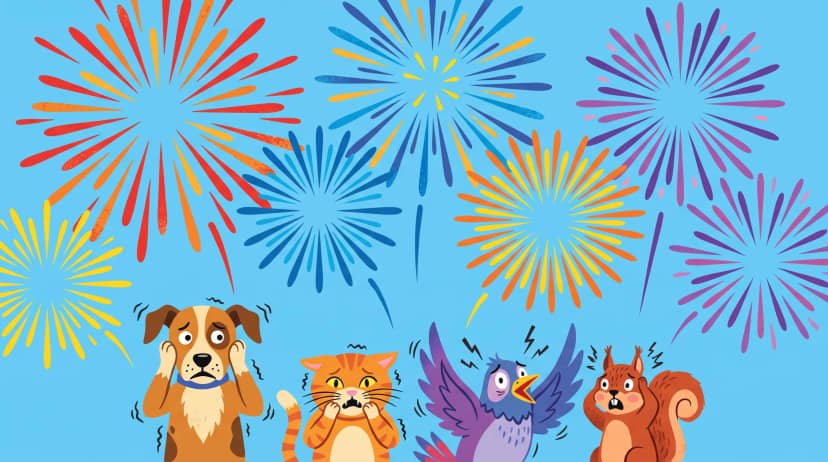 Desde mamíferos hasta aves y especies marinas: el impacto de los fuegos artificiales en los animales