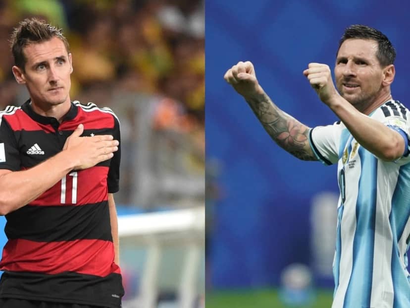 Klose contó que habló por teléfono con Messi tras el récord gracias a Scaloni: "Fue muy emotivo"
