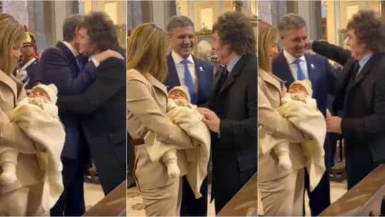 La Libertad Saluda: Milei abrazó a Jorge Macri en el Tedeum y dejó atrás desplantes pasados
