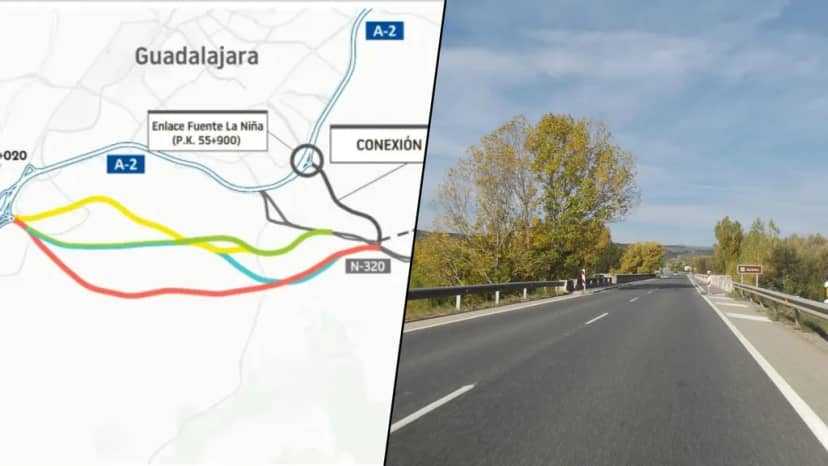 103,7 millones de euros para descongestionar Guadalajara: así es la variante de la N-320 que promete cambiar Cuatro Caminos