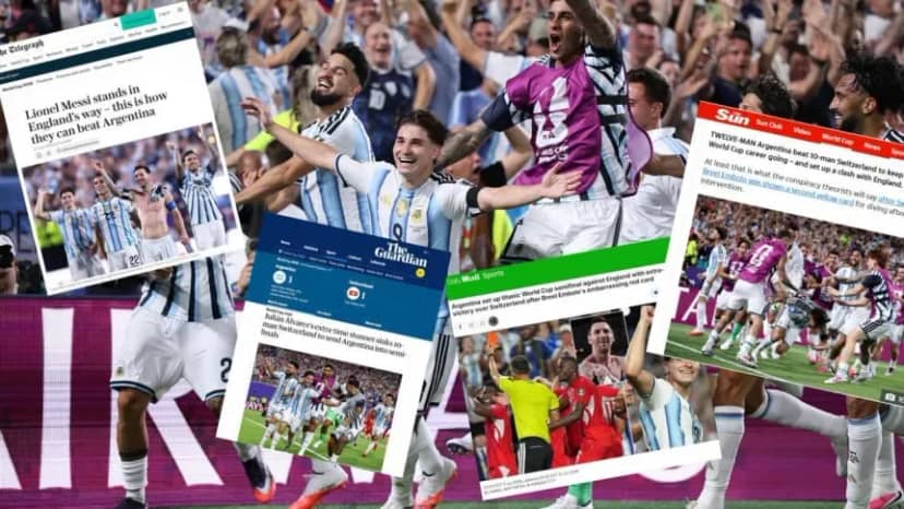 "Cuentas pendientes" y quejas por el arbitraje: qué dicen en Inglaterra sobre el cruce con Argentina - TyC Sports
