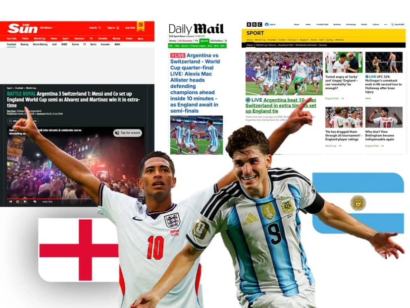 ¿Qué dijeron los medios de Inglaterra?: "Jugaron con doce" y "no es una gran Selección"