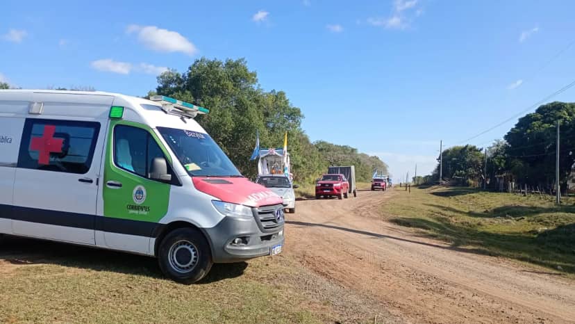 La Provincia realiza una cobertura sanitaria en la 126ª Peregrinación de San Luis del Palmar a Itatí