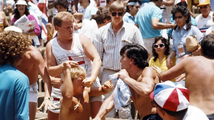 Mitos y verdades de la pelea barras bravas-hooligans de 1986 - TyC Sports