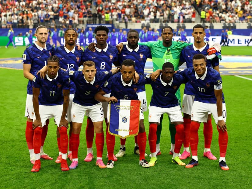 El uno x uno de Francia en su eliminación en el Mundial