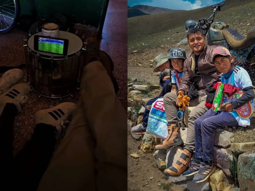 Recorre 70 kilómetros para dar clases en la Puna salteña y se hizo viral por ver a Argentina con sus alumnos en un celular: así se vive el Mundial lejos de las grandes ciudades