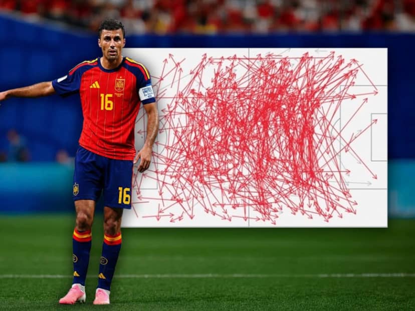 Rodri, la clave de España: récord de pases y el que más corre