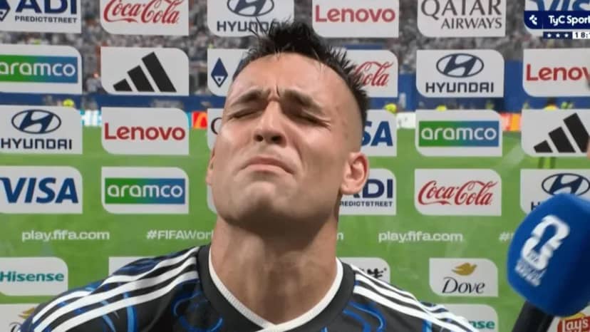 Lautaro Martínez, a pura lágrima como nunca: la emoción del héroe de Argentina-Inglaterra - TyC Sports