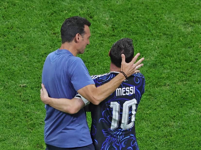 Scaloni: "Cuando está en dificultad, este equipo más juega"