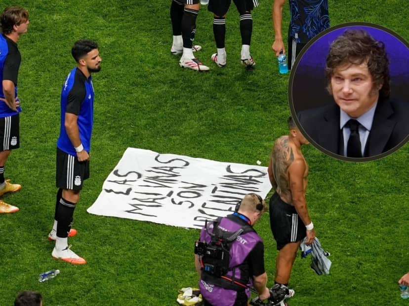 Qué dijo Javier Milei sobre la bandera de Malvinas y por qué no viaja a la final