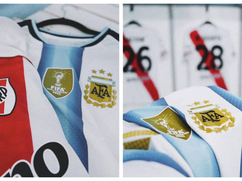 El gesto de River en apoyo a la Selección antes de la final del Mundial: "Con Argentina en el corazón"