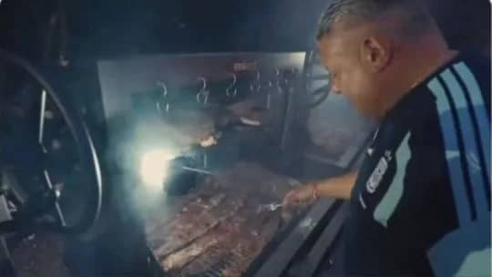 La Selección Argentina celebró su asado-cábala en la previa a la gran final contra España y grabó el emotivo momento