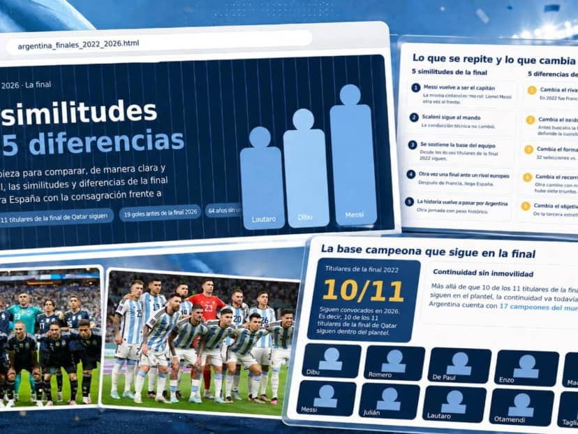 5 similitudes y 5 diferencias entre Qatar 2022 y la final de este Mundial 2026