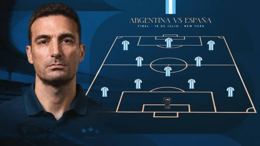 La formación de Argentina vs. España - TyC Sports