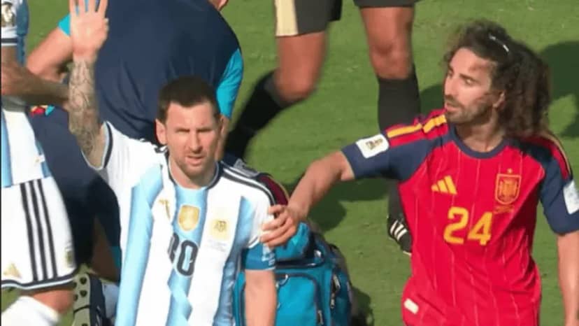 Enzo Fernández se fue expulsado en los últimos minutos de la final y Messi se quiso llevar a Cucurella - TyC Sports