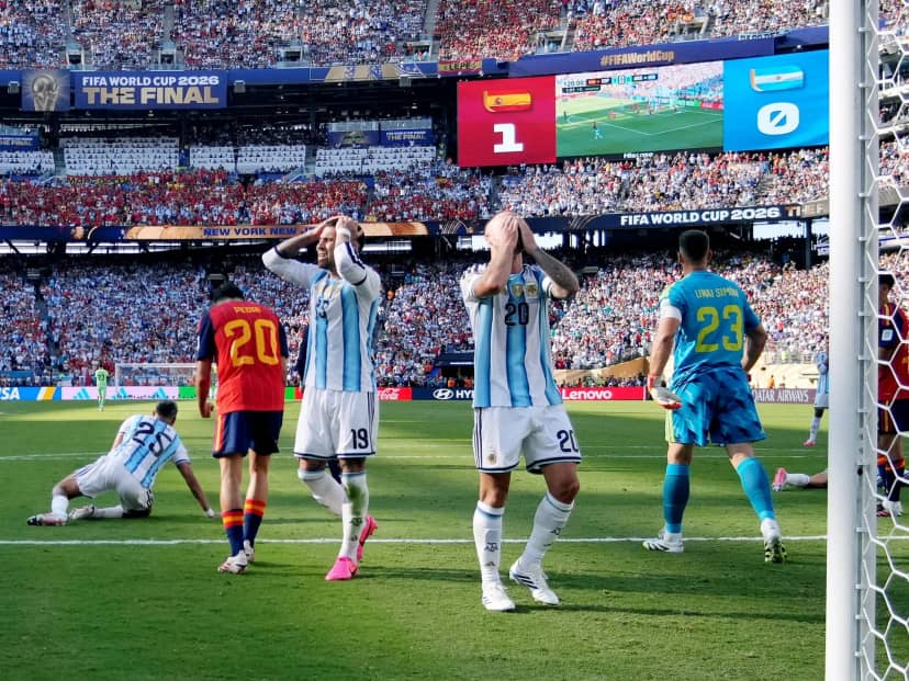 La gran chance que tuvo Argentina de empatar: una de Simeone arriba del travesaño