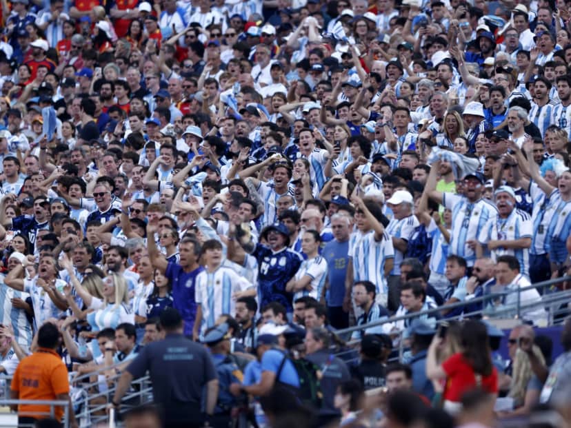 La hinchada argentina dejó el corazón hasta el último segundo