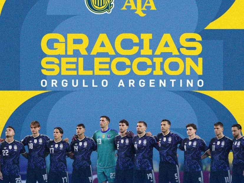 El curioso descuido de Rosario Central: le agradecieron a la Selección, con una foto sin Messi