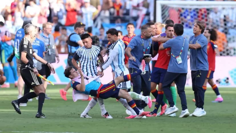 La FIFA abrió una investigación disciplinaria por los incidentes tras la derrota de la Selección Argentina contra España - TyC Sports