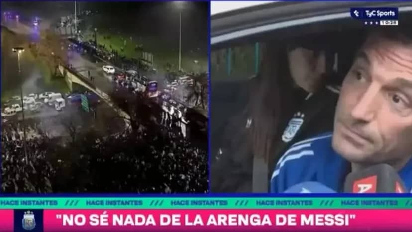 "No sé nada” de la arenga de Messi y desmintió teorías sobre la Selección Argentina: las frases de Scaloni tras perder la final del Mundial - TyC Sports
