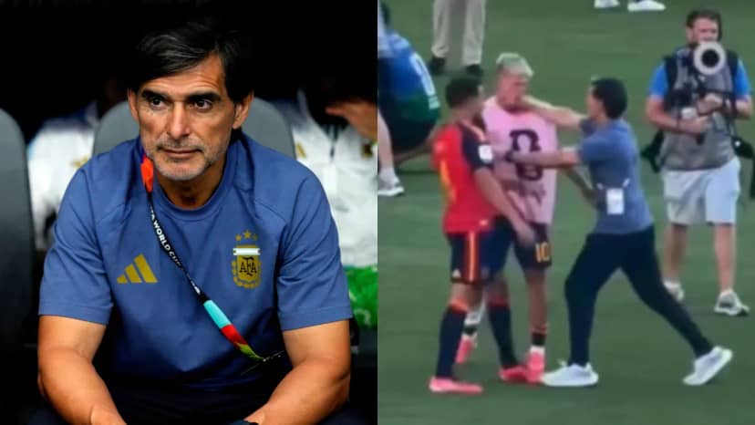 Ayala rompió el silencio tras su trompada a Dani Olmo: "Si lo veo..." - TyC Sports
