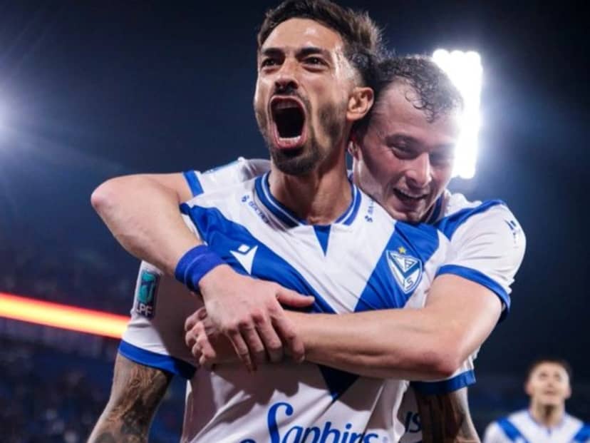 Instituto era más pero Vélez llegó al gol en el cierre de la primera mitad