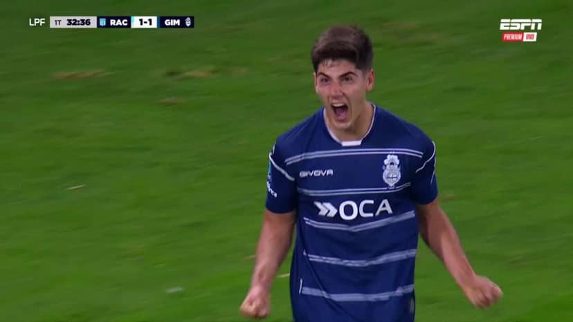 ¡Empató el Lobo! Bautista Barros Schelotto puso el 1-1 ante Racing