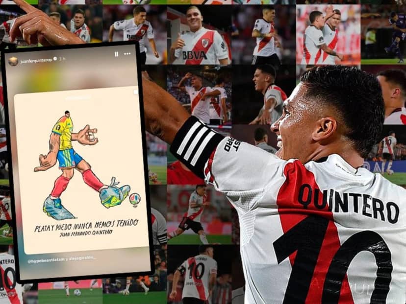 Los últimos posteos de Juanfer Quintero antes de rescindir con River: "Plata y miedo..."