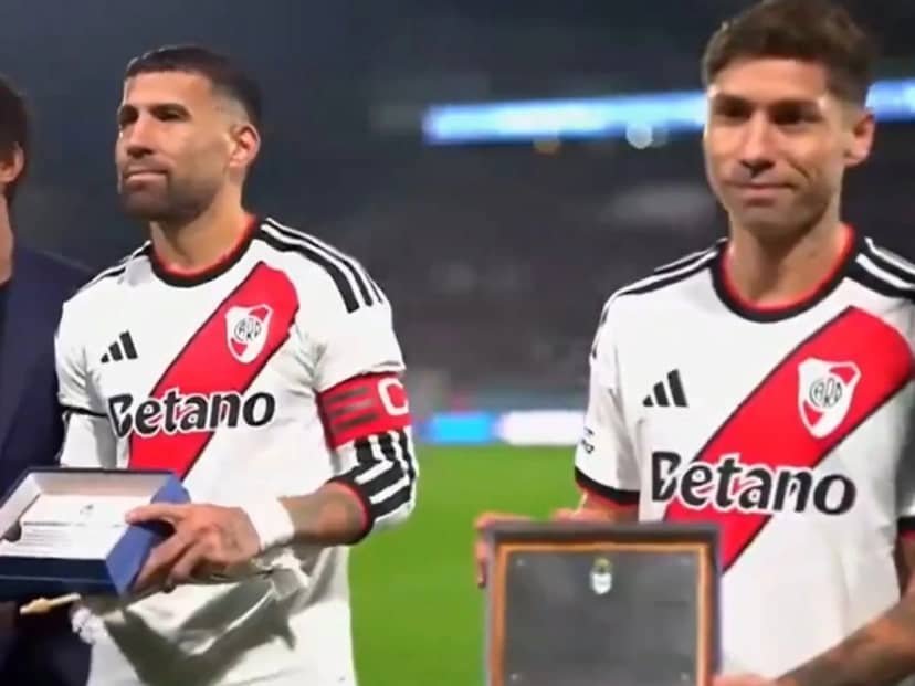 Video: el reconocimiento de Gimnasia a Otamendi y Montiel por su participación en el Mundial
