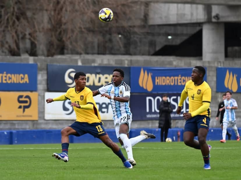 Con gol de Kiki Ramos, la Selección Sub 17 empató con Ecuador