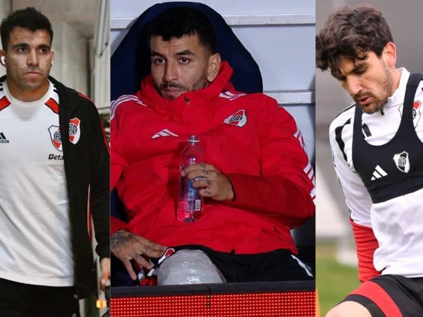 No paran las malas en River: salió el parte médico de los lesionados vs Gimnasia