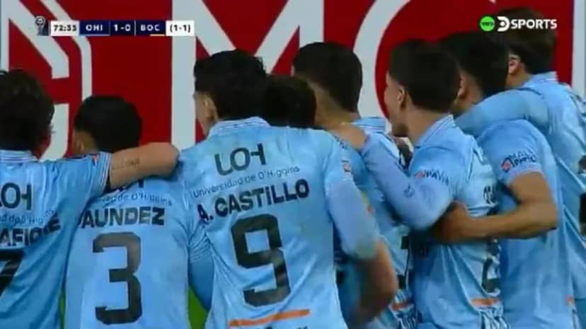 El gol de Panchito González para O'Higgins que hizo tambalear a Boca en la Copa Sudamericana - TyC Sports