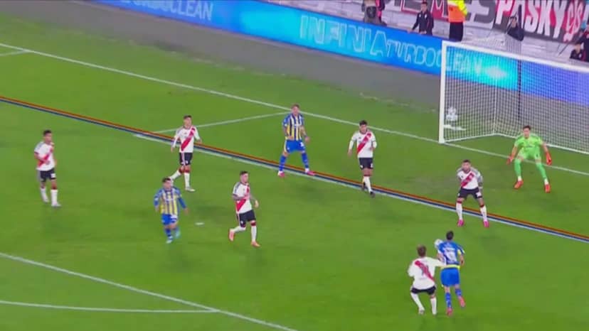 Chequeo y protesta de Central: el VAR tiró líneas y anuló el gol de Copetti a River - TyC Sports