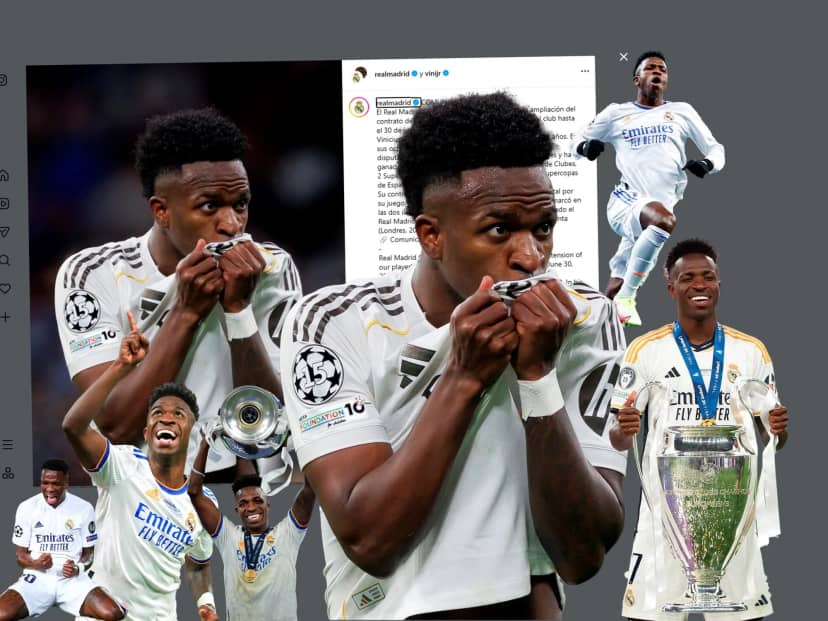 Tras el anuncio del Real Madrid, Vinícius reapareció en Instagram