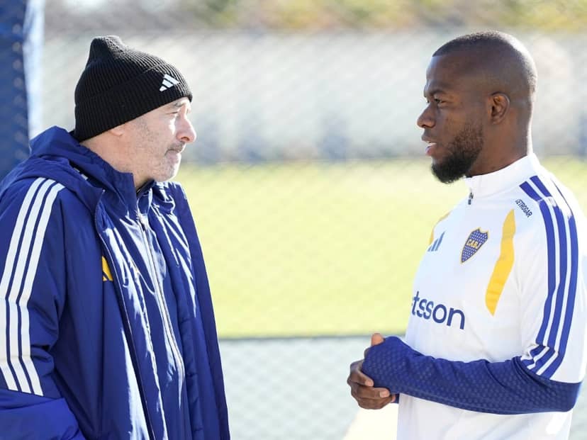 Cómo está Enner Valencia tras sus primeros contactos con el plantel de Boca