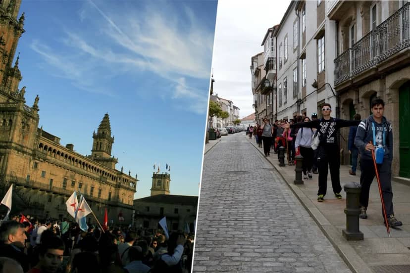 "Con mucho meneo": los peregrinos están convirtiendo la llegada a Santiago en un infierno para sus habitantes
