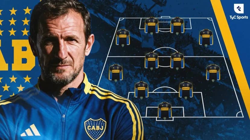 La formación de Boca vs. Recoleta, por la Copa Sudamericana - TyC Sports