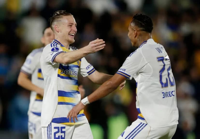 Boca goleó a Recoleta por 4 a 0 y avanzó en la Copa Sudamericana