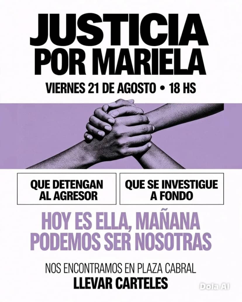 Justicia por Mariela: convocan a una marcha tras la agresión a una joven policía