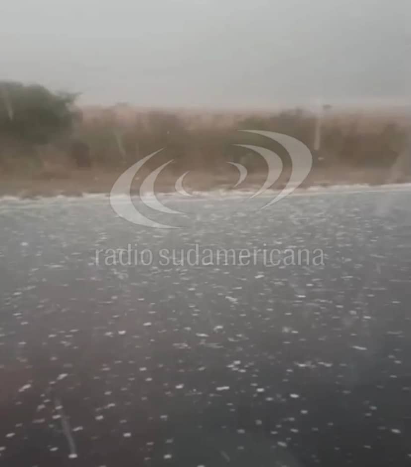 Se adelantó la Santa Rosa: así fue la intensa granizada en Curuzú Cuatiá