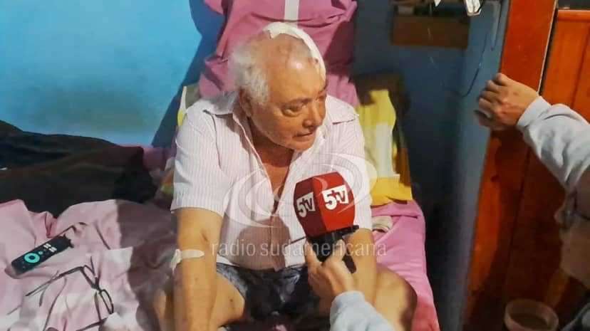 Dame plata o te mato la amanaza al jubilado atacado con un machete